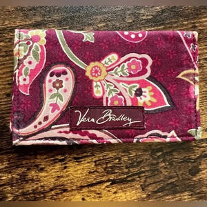 RETIRED: Vera Bradley | Piccadilly Plum business card case.